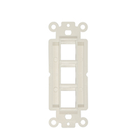 AV-DATA AVD-DWP03K Plaque murale Keystone en plastique ABS à 3 ports
