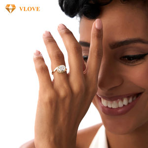 1.50ctw 14k ठोस सोने के अंडाकार आकार के लैबोड हीरा सोलिटेयर बाईपास सगाई शादी की पार्टी रिंग ट्रेंडी गहने निर्माता - Product Image 6