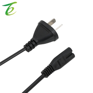 Çıplak kuyruk siyah düz fiş arjantin stdard sertifikası ile splay kuyruk gücü fişli kablo ile iki çekirdekli arjantin - Product Image 4