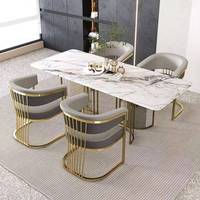 Chaise de salle à manger moderne en métal de luxe K pour hôtel, bureau, salon de beauté, réception, pour les clients de salon de manucure, application de maquillage