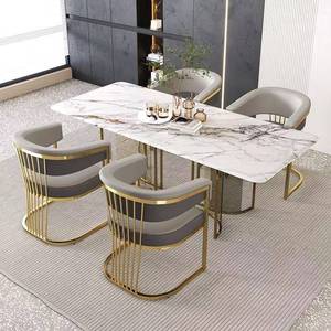 Silla de Comedor Moderna de Metal de Lujo K para Hotel, Oficina, Salón de Belleza, Recepción, para Clientes de Salón de Uñas, Aplicación de Maquillaje - Product Image 5
