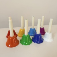 Colored Metal Eight-tone Children's Hand Bell 8-tone Lesson Music Percussion Instrument