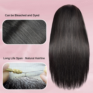 <span class=keywords><strong>Capelli</strong></span> umani naturali allineati alla cuticola vergine brasiliana all'ingrosso V U parte parrucca fatta a macchina - Product Image 3