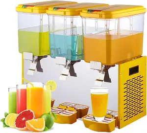 Máquina expendedora automática comercial 3L/6L/12L/15L de jugo de bebida fría, máquina expendedora de plata negra para Hotel Slush Mchine