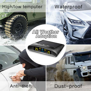 เกจวัดความดันลมยางรถสอดแนมหน้าจอ LCD ดิจิตอลพร้อม BLE 5.0พลังงานต่ำ ABS TPMS - Product Image 6