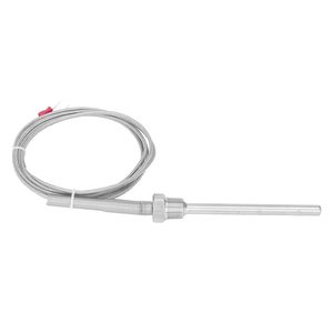 K/J/<span class=keywords><strong>PT100</strong></span> 型不锈钢柔性热电偶探头，带绝缘高温引线 OEM - Product Image 1