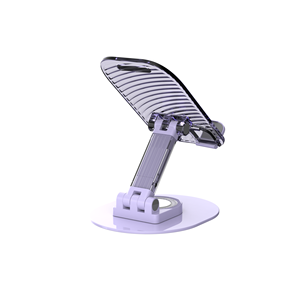LeYi staffa da tavolo regolabile con rotazione di 360 gradi supporto da tavolo pieghevole portatile in metallo trasparente + ABS - Product Image 5