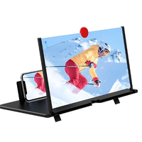 3D HD Plastic Phone Screen Magnifier & Amplifier with Extendable Stand 10 Inches