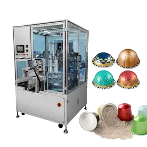 Automatic rotary instant leaf tea coffee powder k-cup pods filling machine