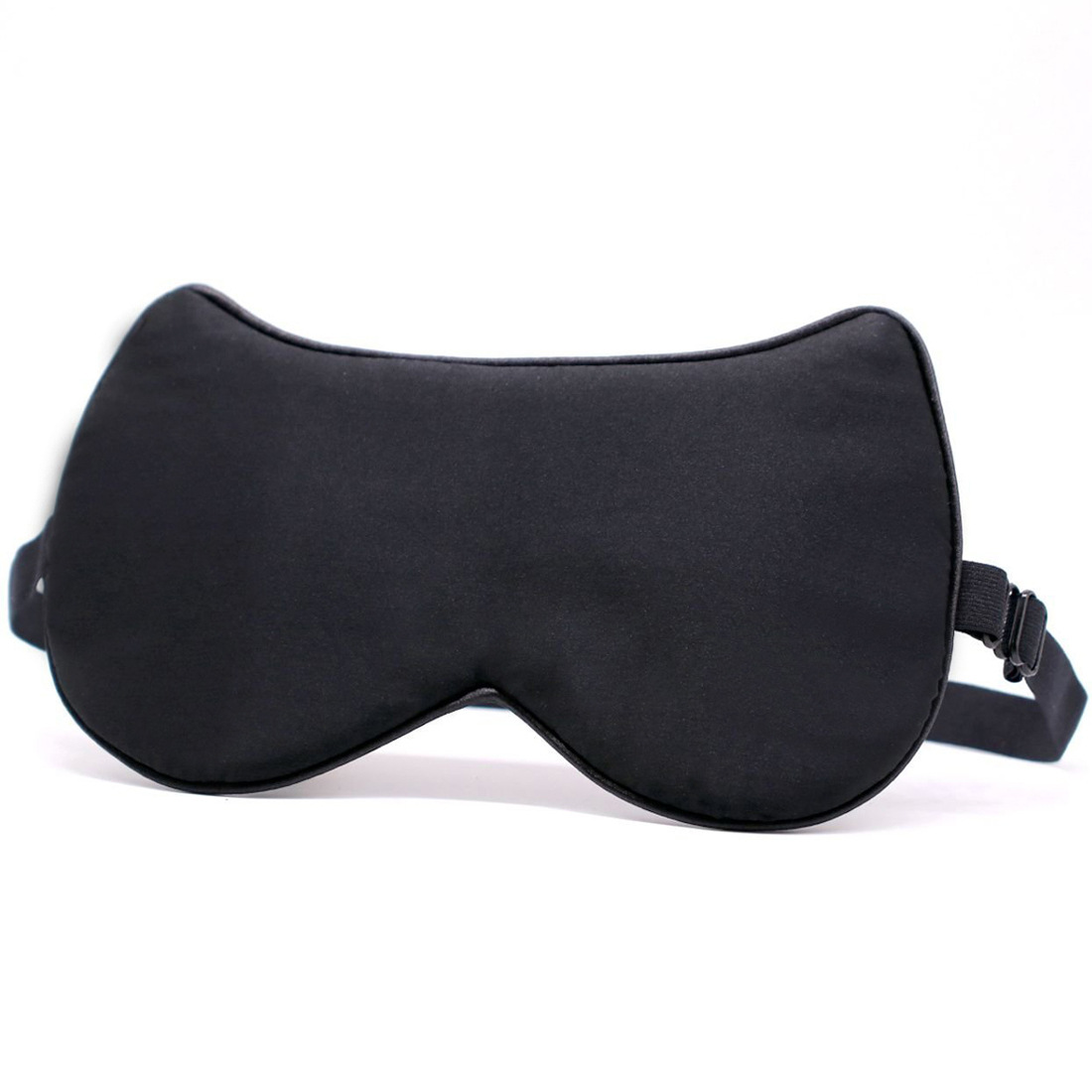 Маска для сна HONEY FLOWER из 100 шелка, шелковая маска для глаз, кошка, Черная