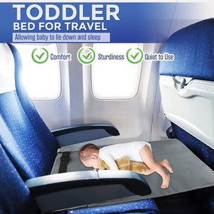 Portable Childrens Travel Airplane Seat Extender 79x44cm Nylon Sponge Toddler Footrest For 2-4 Years - Product Image 5