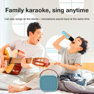 FANSBE Handheld Portable <strong>Mini</strong> Sing Speaker High Quality Bluetooth Karaoke Speaker With 2 <strong>Wireless</strong> Microphone