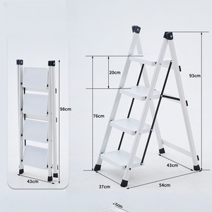 Échelle pliante de grenier de qualité supérieure, <span class=keywords><strong>support</strong></span> ODM/OEM, échelle compacte de style moderne, échelle à double usage - Product Image 1