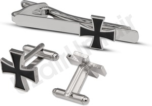 Ensemble de boutons de manchette et pince à cravate Uzair Umair OES, qualité supérieure, cadeau religieux, anniversaire et événements - Product Image 2