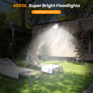 Aigostar 30W LED faretto esterno 2450 lumen IP65 impermeabile 4000K proiettore bianco naturale per giardino Patio Garage o parco - Product Image 4
