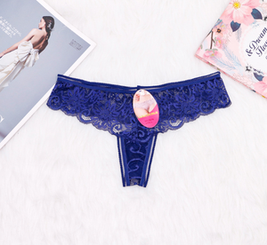 ODM/OEM-ropa interior transparente para mujer, bragas de Tanga de cintura baja, Sexy, Hipster, de encaje transparente - Product Image 3