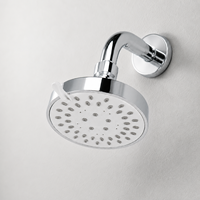 Ensemble de douche à main haute pression avec support mural, tuyau et finition chromée mate – Kit de fixation moderne de luxe