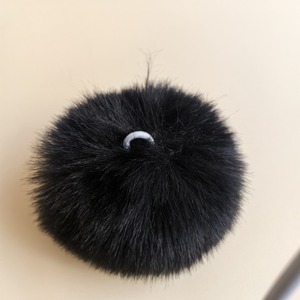 2025 vente en gros en gros multicolore boule <span class=keywords><strong>de</strong></span> fourrure mignon en peluche bouffée porte-clés 8cm rond Pom Pom porte-clés - Product Image 2