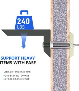 ตัวยึด <span class=keywords><strong>drywall</strong></span> สลักเกลียวยึดแบบกลวงสำหรับยึดทีวี - Product Image 5