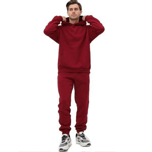 Premium hommes à <span class=keywords><strong>capuche</strong></span> tricoté respirant impression numérique couleur unie hiver XXS Polyester/coton sport <span class=keywords><strong>sweat</strong></span> deux pièces - Product Image 3
