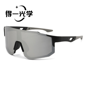 Sports Sunglasses PC <b>Frame</b> UV400 <b>Large</b> <b>Frame</b> Cycling Fishing Driving Glasses <b>Black</b> - Product Image 4