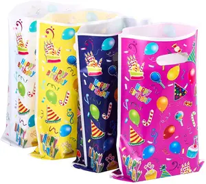 Çeşitli renkler 48 adet çocuklar parti iyilik çanta yeni tasarım olay parti malzemeleri doğum günü sevgililer günü için Goodie şeker çanta