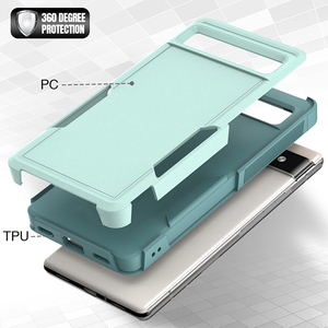 Armure antichoc cadre en Silicone liquide mat protection à 360 degrés pour Google Pixel 7 <span class=keywords><strong>coque</strong></span> de téléphone Pc + Tpu robuste - Product Image 4