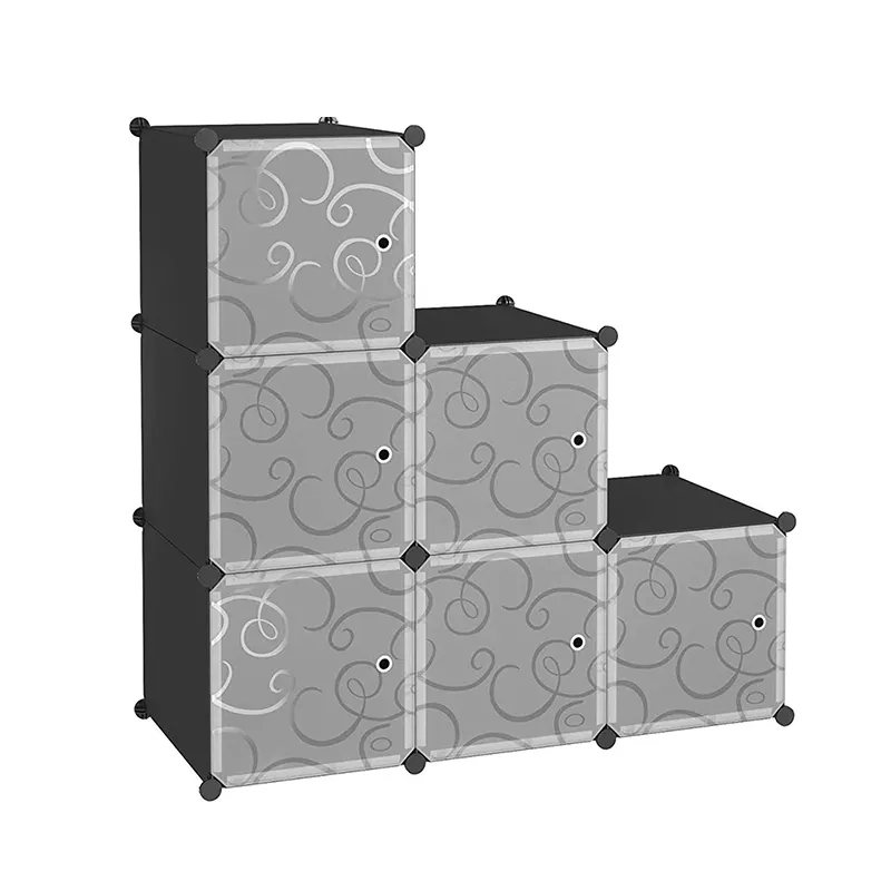 New Style Portable Free Standing Waterproof DIY Cube Plastic Storage