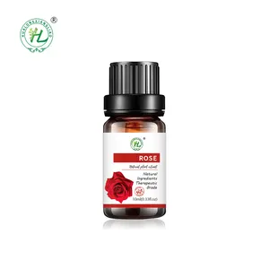 HL Rosa Chinensis Oil Private Label Organic 10mL Red China Rose Essential Oil 100% Pure Natural For Body Hair Diffuser
