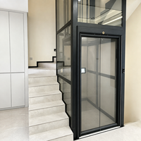 Ascenseur domestique compact à prix avantageux, mini-ascenseur résidentiel 2, 3, 4 étages, porte automatique, ascenseur de villa au design moderne