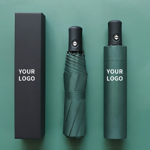 Groothandel Op Maat Logo Promotionele Zakelijke Souvenirgeschenken Item Automatische UV-Bescherming <span class=keywords><strong>3</strong></span> Opvouwbare Paraplu - Product Image 1