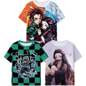 T-shirt pour femmes, 42 styles dessin animé lait soie matériel démon Kamado Nezuko Kamado Tanjirou <span class=keywords><strong>Slayer</strong></span> Anime hommes chemises pour enfants - Product Image 1