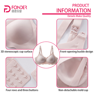 Reggiseni da allattamento premaman da donna senza ferretto, bralette senza cuciture, coppa intera, alto sostegno, push-up - Product Image 4
