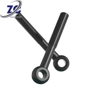 High quantity Eye Bolt High-strength Cold heading Rod End Bolt Oxide Black stainless steel zinc-plated