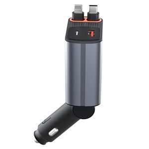 Chargeur de voiture HNT Source Factory Wholesale 78W, chargeur rapide 4 en 1 rétractable, 2 câbles Type C, chargeur de voiture portable USB pour <span class=keywords><strong>iPhone</strong></span> Pro Max - Product Image 4