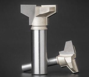 Herramientas <span class=keywords><strong>CNC</strong></span> de grado Industrial Tideway, hoja con punta de carburo de tungsteno, bloqueo de cajón de fresado, broca de enrutador de Unión ranurada en T - Product Image 3