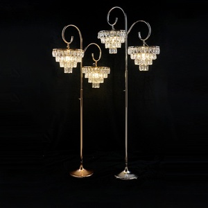 Décoration de mariage et de Noël, ornements en cristal sur pied, arrangement de scène, style vintage européen - Product Image 2