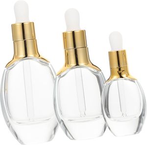 Oferta Especial: Botella de Vidrio Transparente de 15ml/30ml con Gotero para Perfume, con Estampado en Caliente y Logotipo Personalizado para Suero, Esencia y Aceite Esencial - Product Image 1