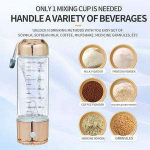 Mini tasse d'agitation électrique intelligente verre Transparent Portable avec couvercle pour shakes protéinés café thé lait mousse mélange - Product Image 4