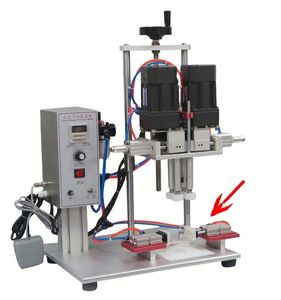 Botella de vidrio de plástico de mesa semiautomática de escritorio Máquina taponadora de cubierta de plástico Máquina taponadora de tornillo de sujeción de botellas - Product Image 4