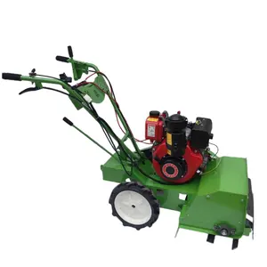 Professional chain track tiller diesel mini tiller 9 hp electric start farming machinery agricultural garden cultivator