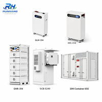 Système de stockage solaire haute tension 51,2 V 280 Ah LiFePO4 en gros, système de batterie modulaire 215 kWh BESS hybride pour réseau domestique empilable