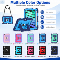 Étui en silicone PC antichoc robuste avec support, sangle d'épaule et porte-stylo pour iPad Mini 6 7 2021 2024 OEM ODM