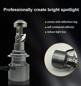 Phare LED H4 à succès, 60W 6000 lm 6000K 12V, mini projecteur avec garantie de 2 ans pour voiture universelle - Product Image 6