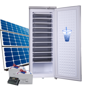 6.99 pieds cubes Machine à glaçons verticale à énergie solaire Machine à glaçons 24V Congélateur - Product Image 1