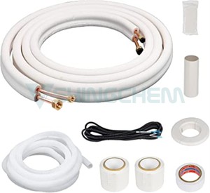1/2 50m AC cuivre tuyau Tube crêpe bobine pour climatisation 1/4 + 3/8 tuyau en cuivre <span class=keywords><strong>pur</strong></span> mini ligne divisée ensemble <span class=keywords><strong>climatiseur</strong></span> - Product Image 5