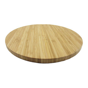 Tabla de cortar redonda de bambú natural mejorada con ranura para jugo, tabla de cortar de cocina para carne, fruta, <span class=keywords><strong>queso</strong></span> - Product Image 6