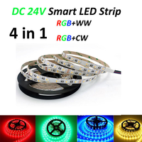 Bande LED flexible intelligente Benory 24V 5 en 1 RGBCCT 4 en 1 RGBW KNX Dali DT8 DMX LOXONE PWM Tuya Zigbee 36W/M 24W/M 30W/M