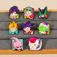 Badge en alliage émaillé style mignon, personnage Goku de Dragon Ball, inspiré de l'anime japonais