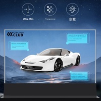 Ultra-mince Vertical OLED Épissage Transparent TV HD Smart Touch Affichage Publicitaire Auto-éclairage LCD Affichages de signalisation numérique
